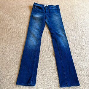 Diesel Jeans D-Jevel Velvet Slim Low Rise Blue Faded Effect Stretch Boho Size 25